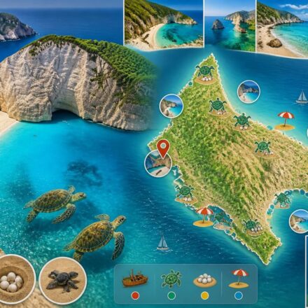 découvrez zakynthos, l'île grecque célèbre pour la plage de navagio, les tortues caretta et ses plages parmi les plus spectaculaires de grèce. partez à l'aventure entre mer turquoise et paysages idylliques.