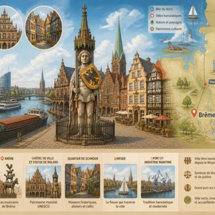 découvrez brême, charmante ville hanséatique d'allemagne du nord, avec son emblématique statue de roland, son port historique et ses incontournables sites touristiques.