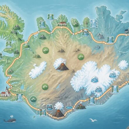 découvrez la carte de l'islande avec la célèbre ring road, les régions clés et les sites incontournables pour bien préparer votre voyage et profiter pleinement de cette destination unique.
