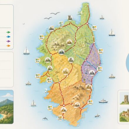 découvrez la carte complète de la corse avec ses régions, routes et itinéraires pour organiser facilement votre séjour et profiter pleinement de l'île de beauté.
