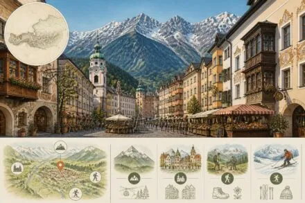 découvrez innsbruck, la charmante vieille ville médiévale nichée entre les montagnes de nordkette, et appréciez les richesses culturelles et naturelles du tyrol autrichien.