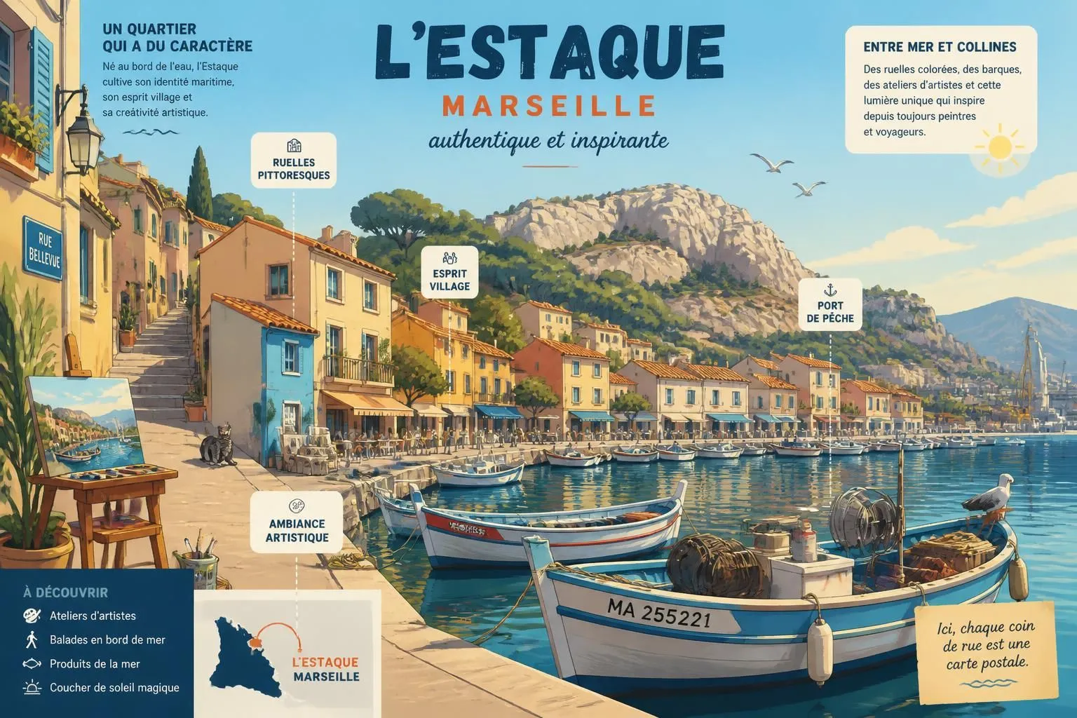 découvrez l'estaque, quartier emblématique de marseille qui a inspiré cézanne et braque. explorez ses sites culturels, paysages pittoresques et activités incontournables.
