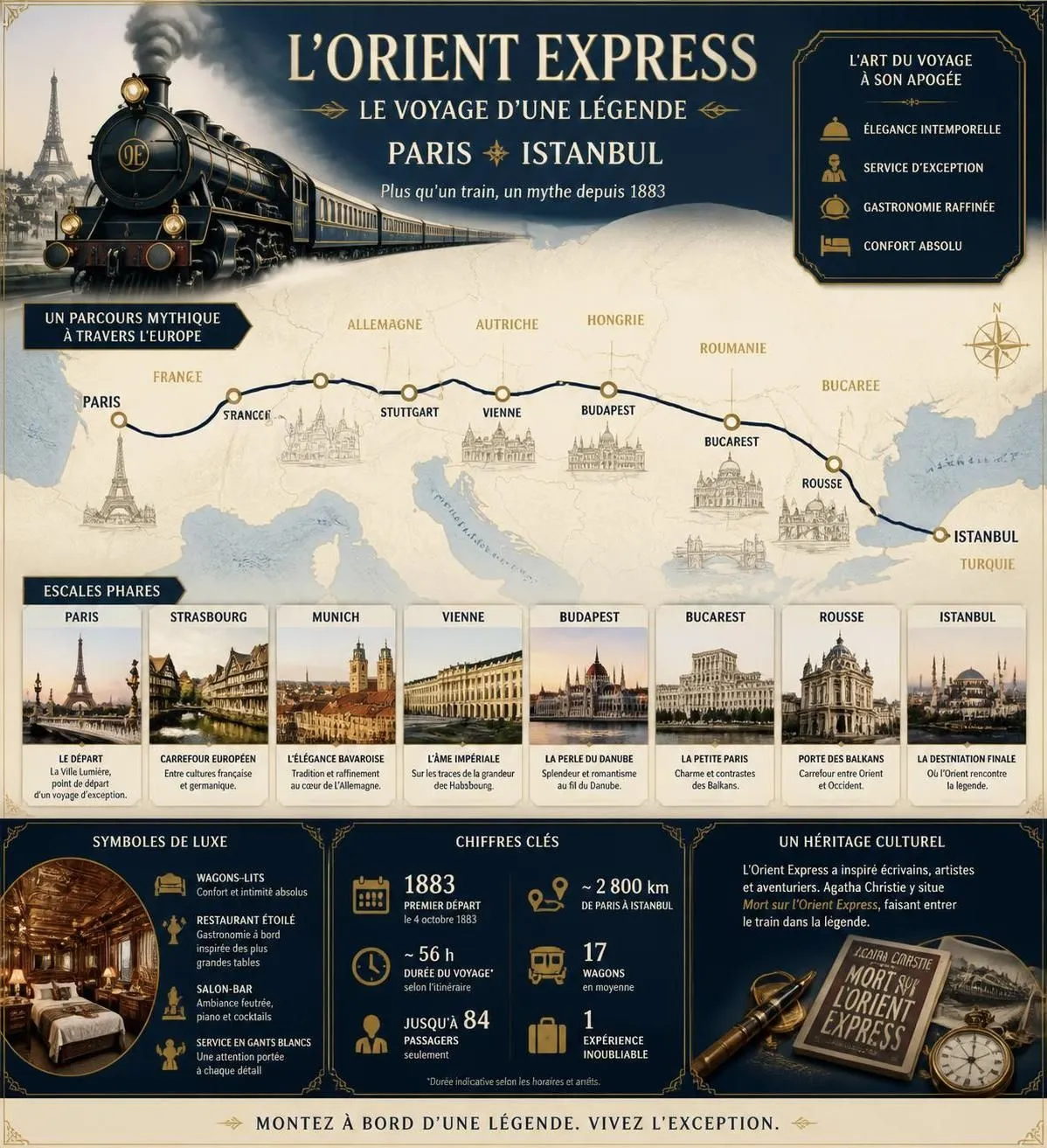 découvrez tout sur l'orient express : tarifs, itinéraires détaillés et conseils pour réserver ce voyage légendaire à travers l'europe.