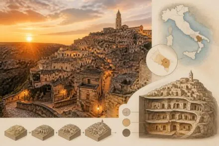 découvrez matera et ses célèbres sassi de basilicate, une ville souterraine unique en italie, riche en histoire et en culture, idéale pour votre prochaine escapade.