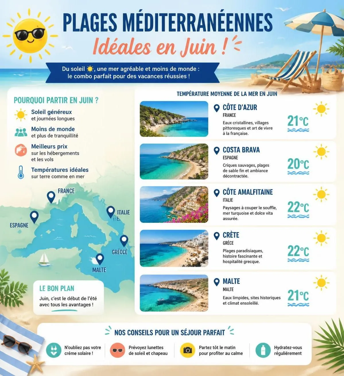 découvrez 10 destinations ensoleillées idéales pour partir en juin et bien débuter vos vacances sous le soleil.