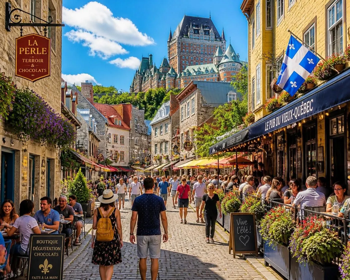 découvrez le québec en été : explorez le charme historique du vieux-québec, admirez la puissance des chutes montmorency et découvrez les meilleures activités à faire dans la province.
