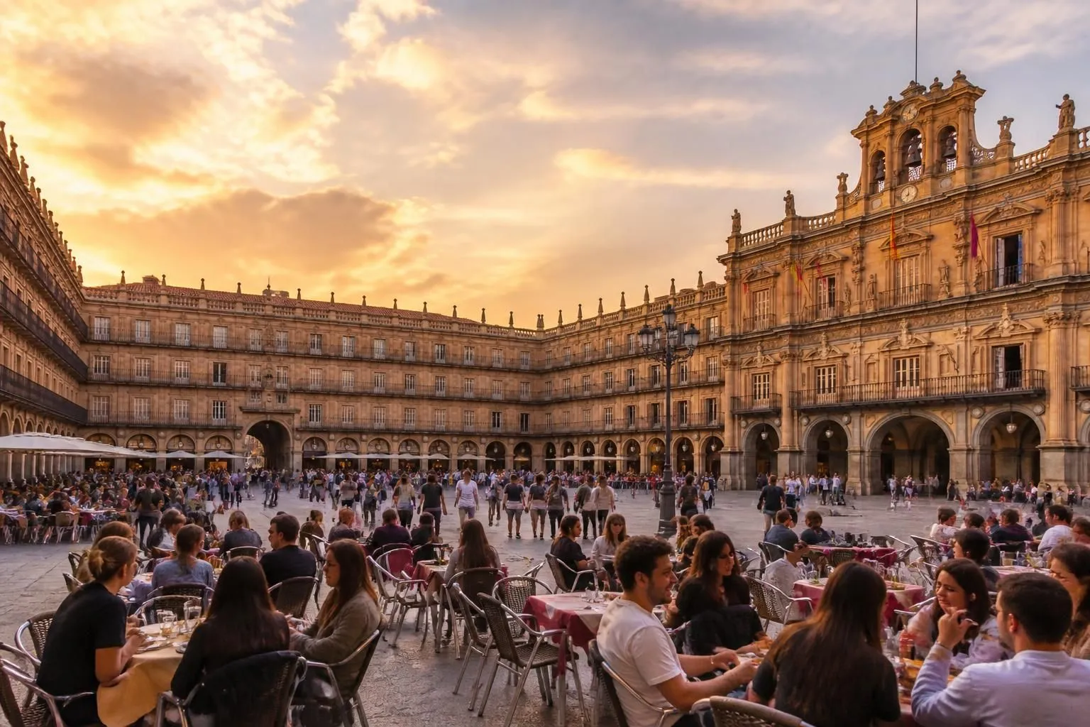 découvrez salamanque, avec sa célèbre plaza mayor, sa cathédrale baroque impressionnante et les incontournables de cette ville universitaire emblématique d'espagne.
