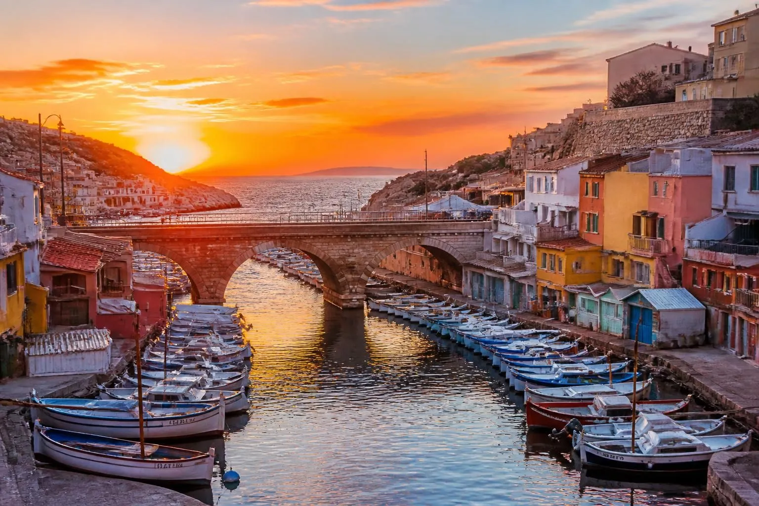 découvrez le vallon des auffes, ce calanque secret de marseille, célèbre pour ses pointus colorés et ses tables traditionnelles de bouillabaisse, un véritable joyau authentique en méditerranée.
