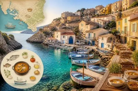 découvrez le vallon des auffes, ce calanque secret de marseille où se mêlent pointus colorés et tables authentiques pour déguster une bouillabaisse traditionnelle dans un cadre pittoresque.