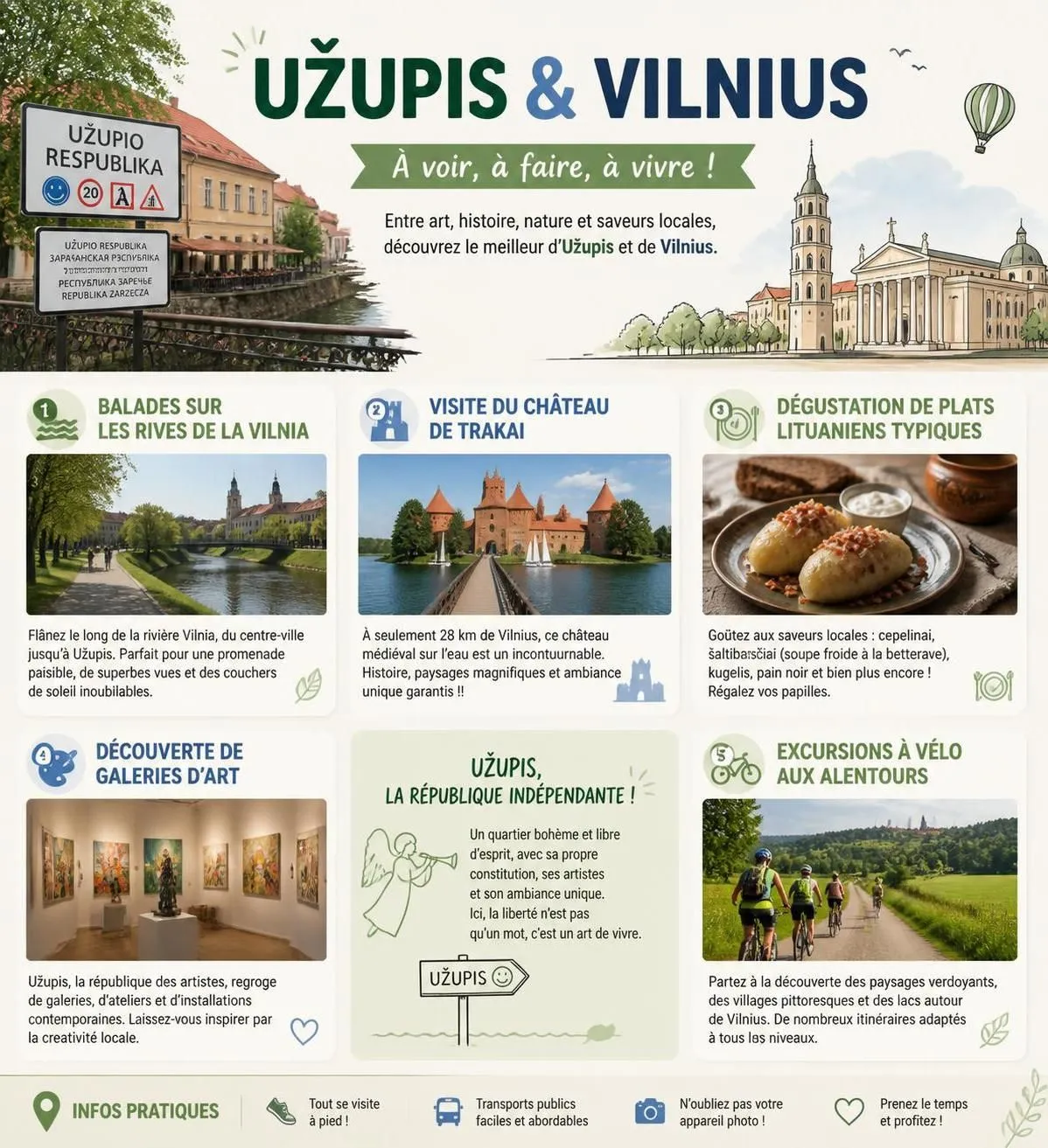 découvrez le quartier unique de užupis à vilnius, mêlant charme baroque et ambiance city break en lituanie. explorez ses ruelles artistiques et son histoire captivante.