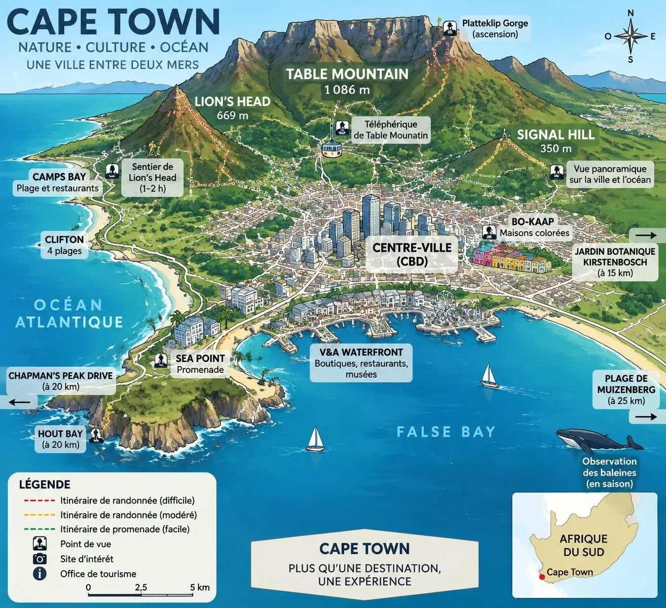 découvrez cape town, table mountain et la péninsule du cap lors d’un road trip inoubliable à travers les plus beaux paysages d’afrique du sud.