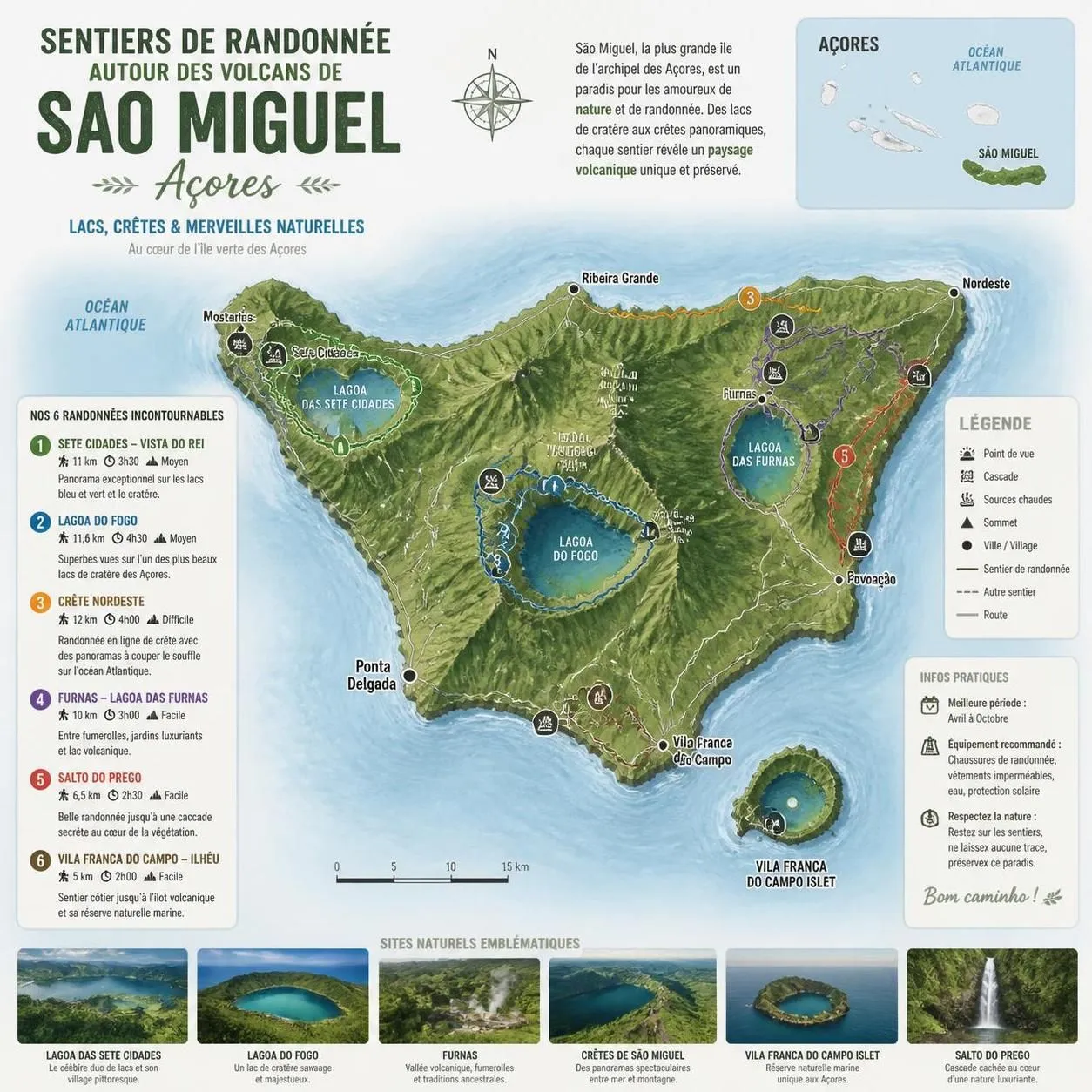 découvrez são miguel aux açores, avec ses randonnées volcaniques spectaculaires et ses paysages uniques au cœur des îles atlantiques. une aventure naturelle inoubliable vous attend.
