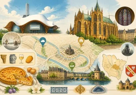 découvrez metz à travers ses sites incontournables : le centre pompidou-metz, la cathédrale saint-étienne et les trésors emblématiques de la lorraine.