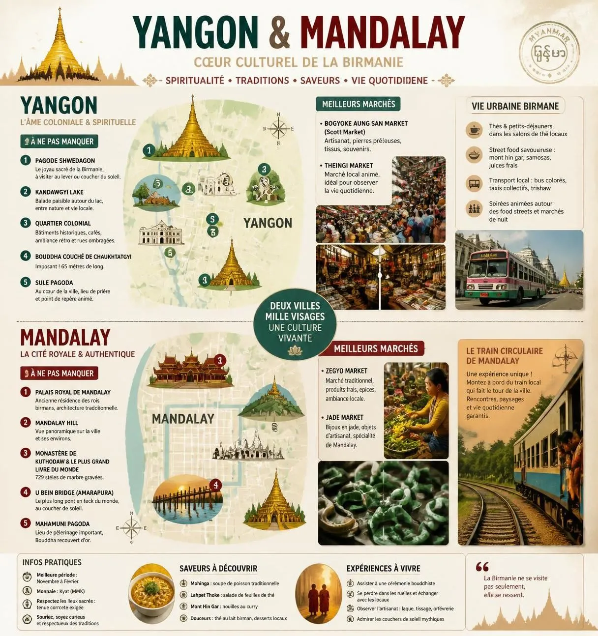 découvrez bagan, le lac inle et les conseils essentiels pour préparer votre voyage en birmanie. explorez les trésors culturels et naturels du myanmar en toute sérénité.