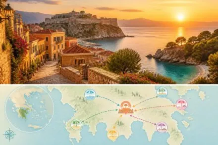 découvrez nafplion, le joyau vénitien du péloponnèse, et explorez ses plages secrètes, véritables trésors méconnus de la grèce continentale.