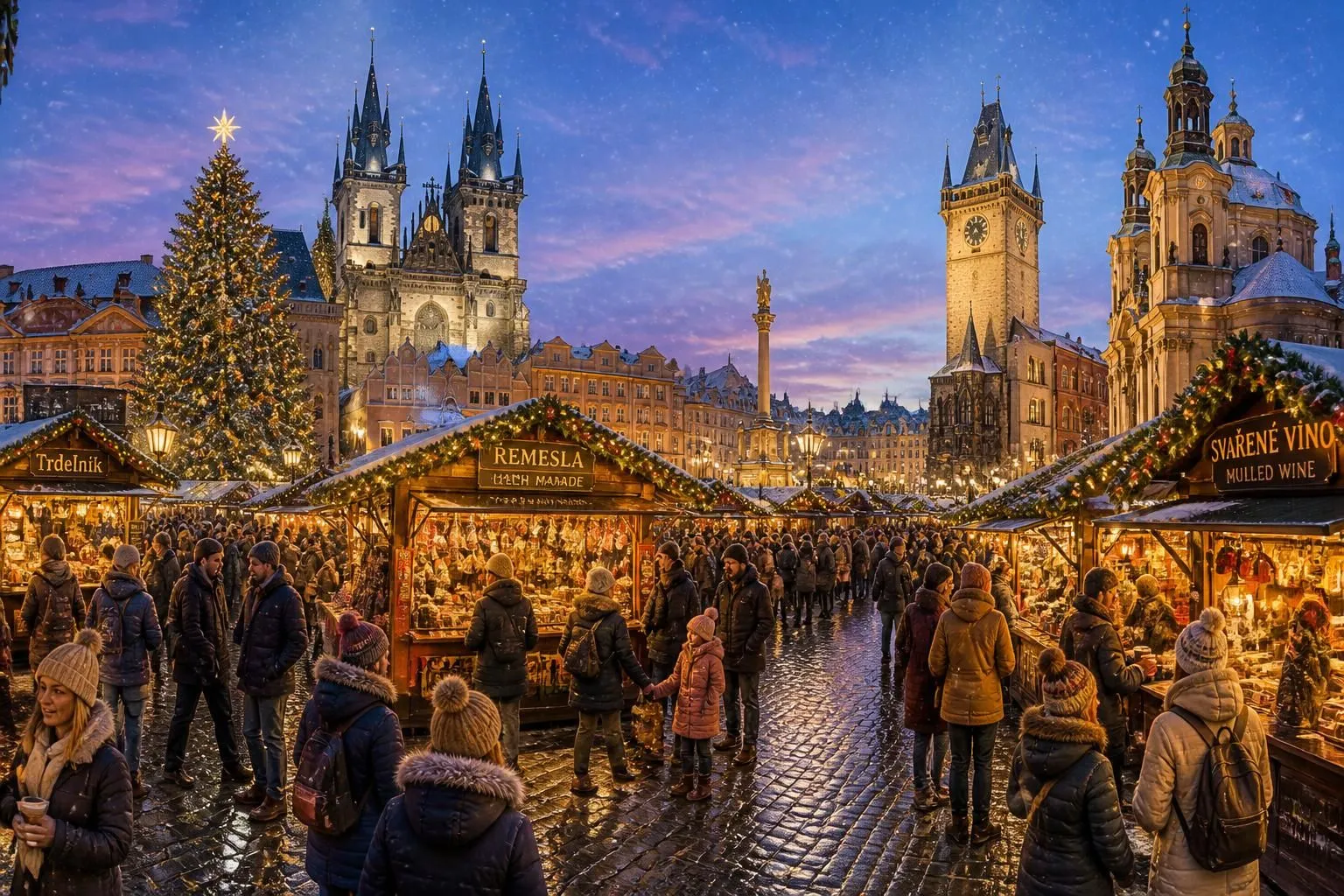 découvrez prague en décembre avec ses marchés de noël magiques de la vieille ville et explorez les incontournables hivernaux de la capitale tchèque pour un séjour féerique.