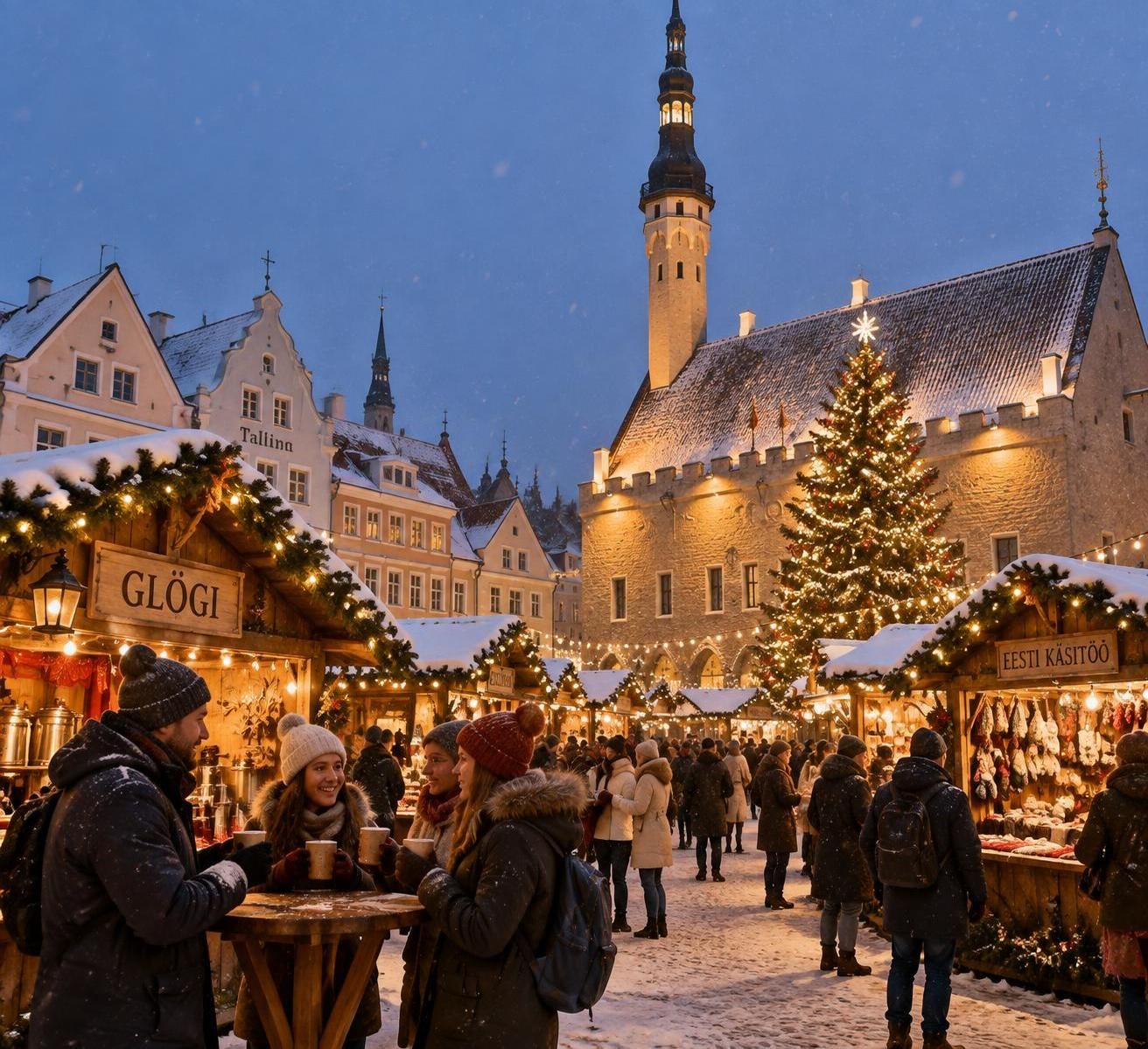 découvrez tallinn en décembre : marchés de noël médiévaux, glühwein parfumé et ruelles enneigées pour savourer toute la magie de l’hiver estonien.