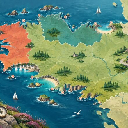 explorez la bretagne avec notre carte des régions, du finistère aux côtes-d’armor, et découvrez les essentiels pour préparer votre road trip côtier.