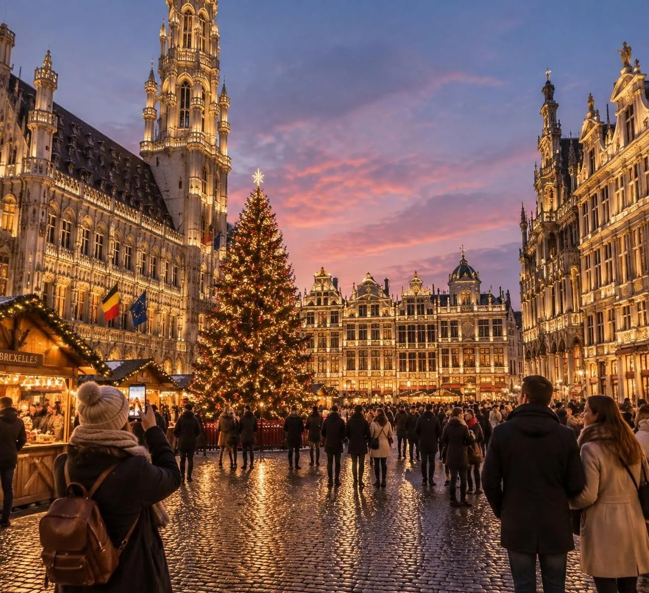 découvrez bruxelles en décembre : grand-place illuminée, marché de noël et meilleures adresses pour savourer le chocolat belge.