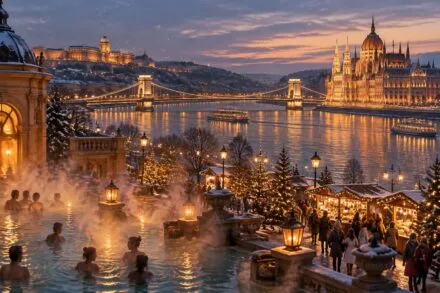 Budapest en hiver : bains thermaux, marchés de Noël et la beauté de la ville-pont sous les lumières de l’Avent découvrez budapest en hiver : bains thermaux, marchés de noël et panoramas féeriques sur le danube, sous les lumières de l’avent.