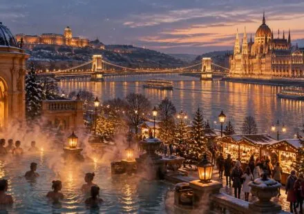 découvrez budapest en hiver : bains thermaux, marchés de noël et panoramas féeriques sur le danube, sous les lumières de l’avent.