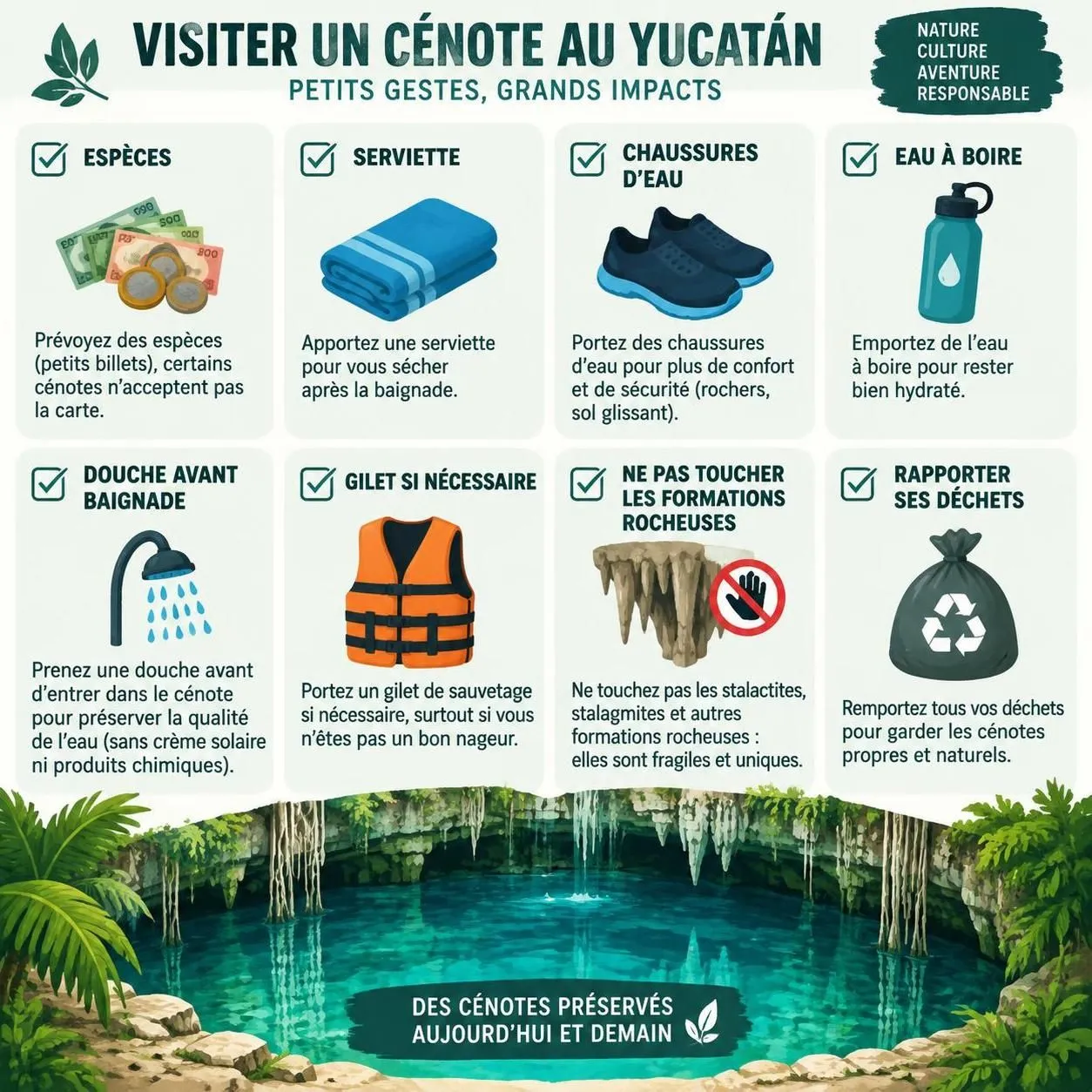 découvrez les plus beaux cenotes du yucatán, comment y accéder et où les intégrer à votre road trip au mexique.