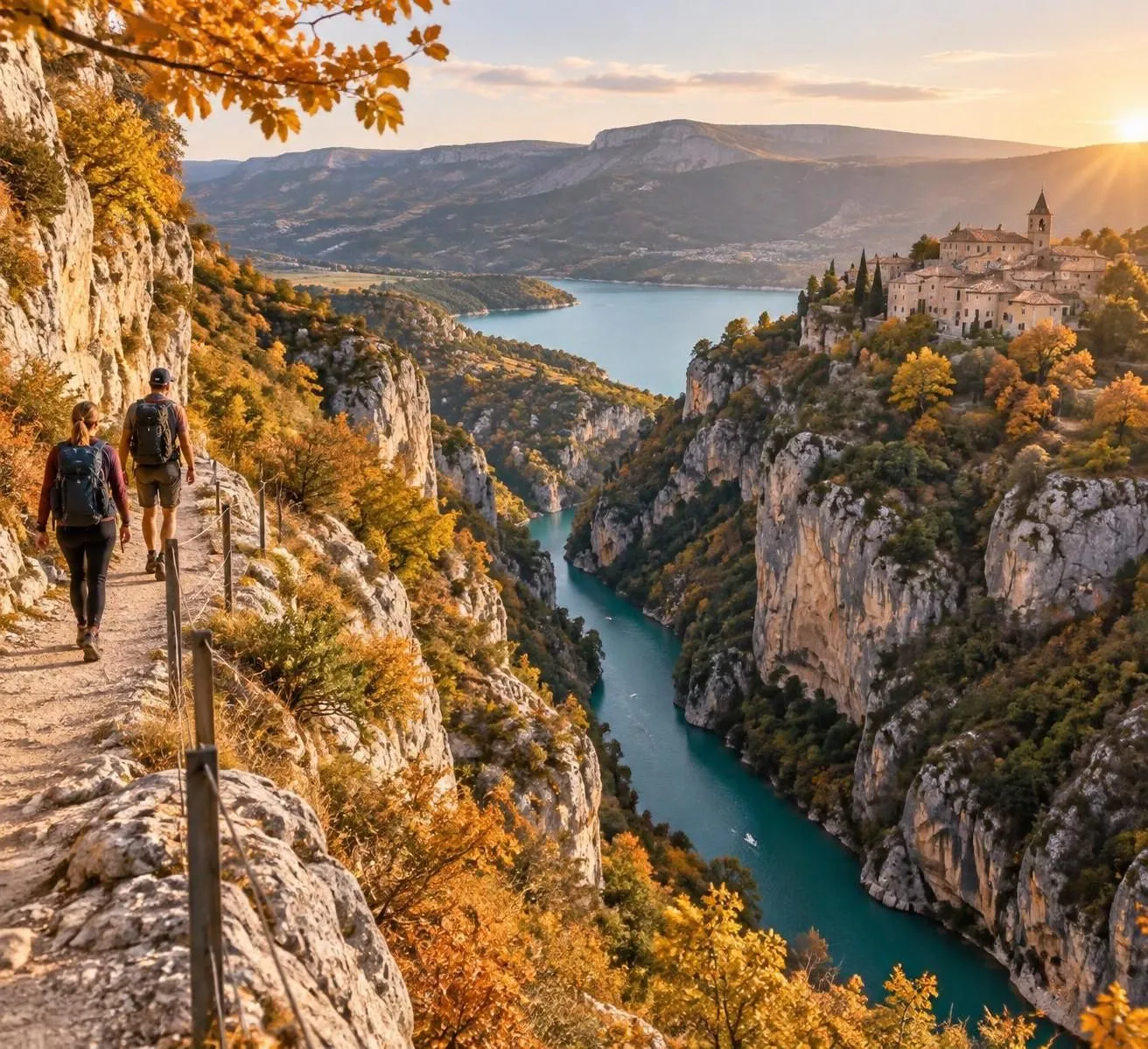 explorez les gorges du verdon en automne : randonnées, lac turquoise et villages perchés vous attendent dans le calme, loin des foules.